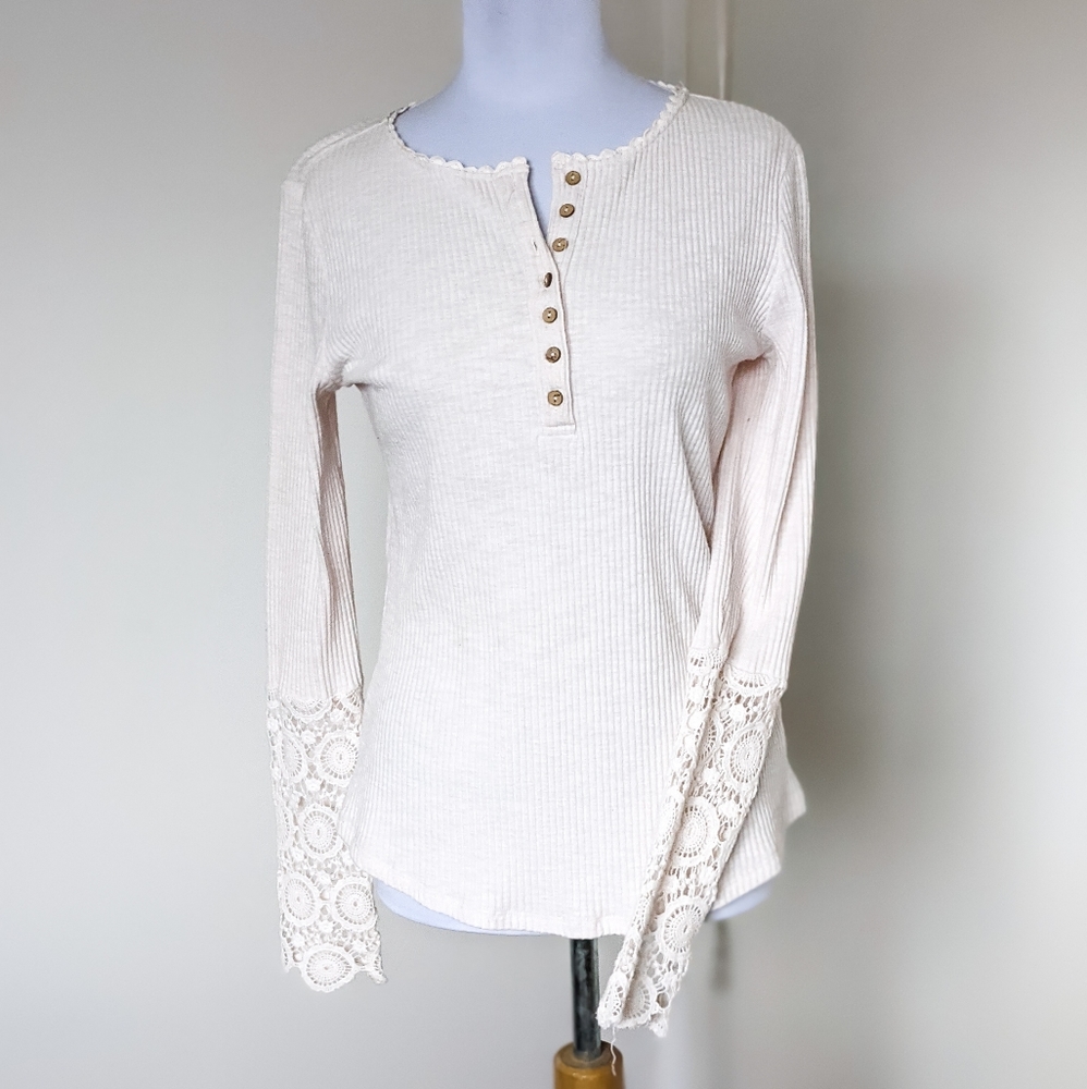 Boho Doe & Rae cream Detailed Long Sleeve